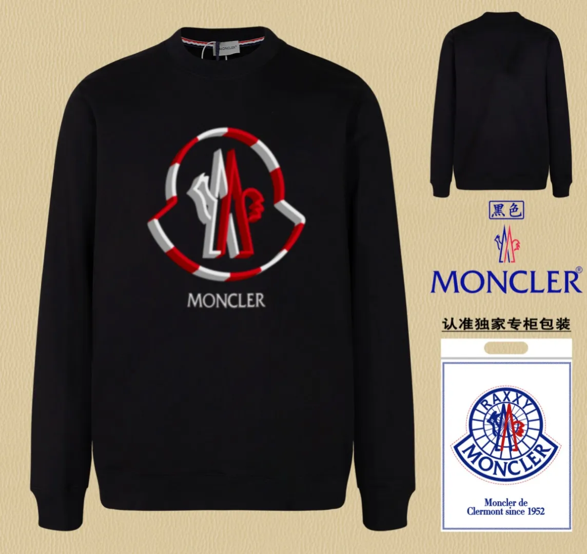📦 📦 【 In Stock】 〖 𝐌𝐎𝐍𝐂𝐋𝐄𝐑~ 〗 440g ， 😎 ， ， Factory 2025 T ， ， Premium Breathable Same Style ：Black White Size：S M L XL 2XL
